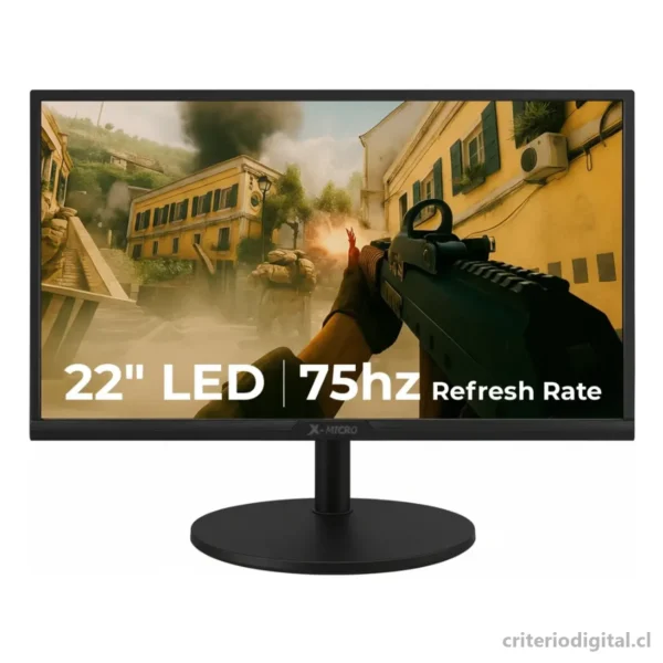 Monitor Gamer 22 Pulgadas X-micro Hdmi Vga 75hz 5ms X22kn