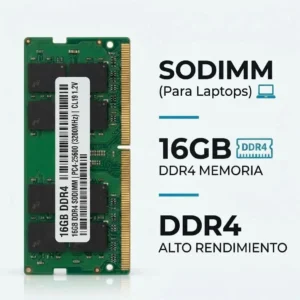 Memoria RAM 16GB DDR4 SO-DIMM para Notebook · Usado con garantía - Vista Adicional
