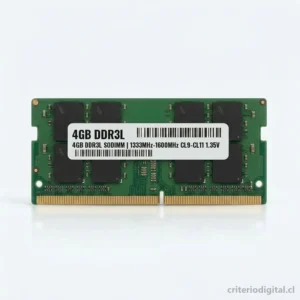 Memoria RAM 4GB DDR3L SO-DIMM para Notebook · Usado con garantía - Vista Principal