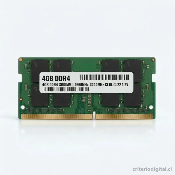 Memoria RAM 4GB DDR4 SO-DIMM para Notebook · Usado con garantía