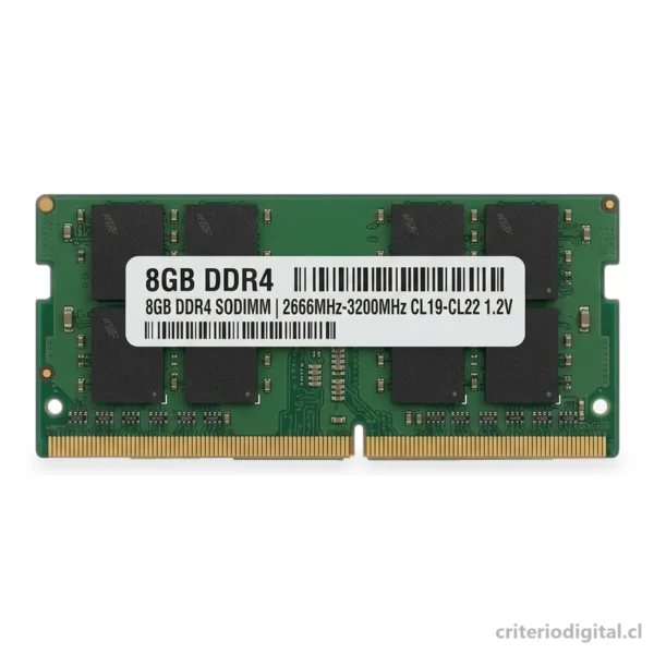 Memoria RAM 8GB DDR4 SO-DIMM para Notebook · Usado con garantía