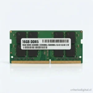 Memoria RAM 16GB DDR5 SO-DIMM para Notebook · Usado con garantía - Vista Principal
